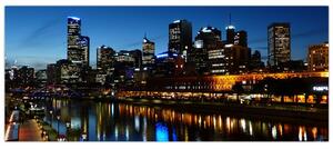 Slika noći u Melbourneu (120x50 cm)