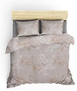 Bež pamučna posteljina za bračni krevet/za produženi krevet s uključenom plahtom 200x220 cm Elena – Mijolnir