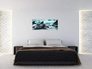 Slika - Dupini u oceanu (120x50 cm)