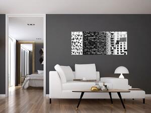 Slika crno-bijele arhitekture (120x50 cm)