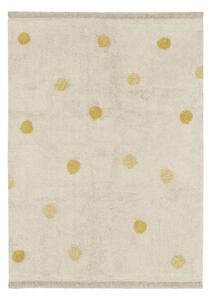 Oker žuti/krem periv/ručno rađen pamučan dječji tepih 120x160 cm Hippy Dots Honey – Lorena Canals