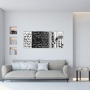 Slika crno-bijele arhitekture (120x50 cm)