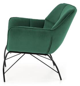 Fotelja Betali (tamno zelena + crna)