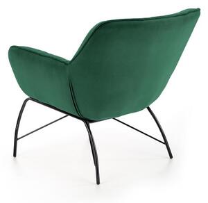 Fotelja Betali (tamno zelena + crna)