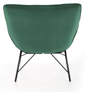 Fotelja Betali (tamno zelena + crna)