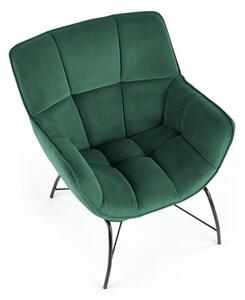 Fotelja Betali (tamno zelena + crna)