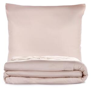 Bež posteljina za bračni krevet/za produženi krevet od pamučnog satena 240x220 cm Elegant – Mijolnir