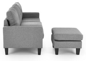 Zondo.hr Sofa s tabureom Gerdon (siva). 1092527