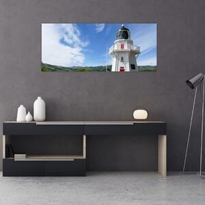 Slika svjetionika Akaroa, Novi Zeland (120x50 cm)