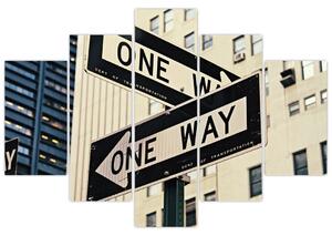 Slika - New York ONE WAY (150x105 cm)