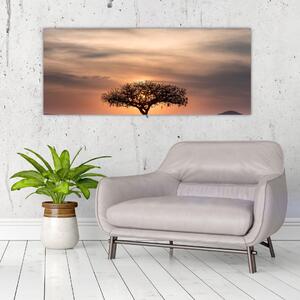 Slika zalaska sunca u Tanzaniji (120x50 cm)
