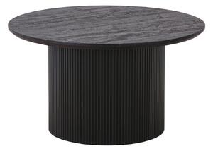Tamno smeđi okrugao stolić za kavu u dekoru topole ø 80 cm Boavista – House Nordic