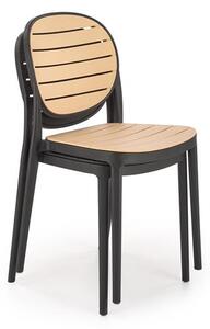 Vrtna stolica Karter (crna + natural)