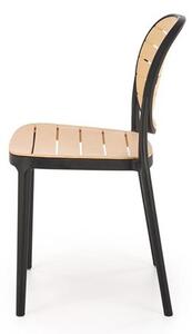 Vrtna stolica Karter (crna + natural)