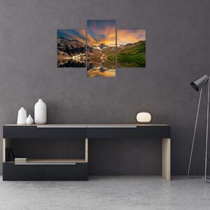 Slika - Odsjaj u planinskom jezeru (90x60 cm)