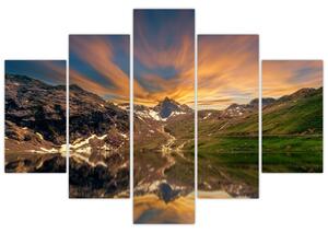 Slika - Odsjaj u planinskom jezeru (150x105 cm)