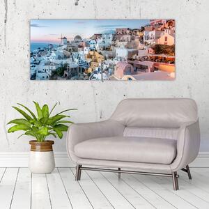 Slika - Sumrak na Santoriniju (120x50 cm)