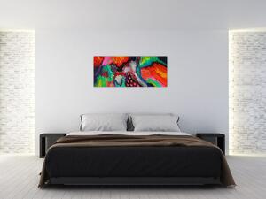 Apstraktna slika - boje (120x50 cm)