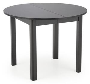 Blagovaonski stol na razvlačenje 102-142 cm Ralllon (crna) (za 4 do 6 osoba)