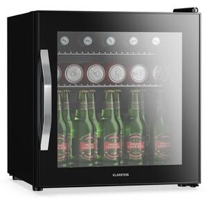Klarstein Hladnjak za pića Beersafe s vratima od zrcalnog stakla | 44 x 48 cm | Unutarnje LED osvjetljenje