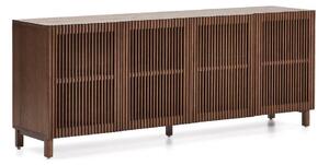 Tamno smeđa komoda u dekoru oraha 181x71,5x42,5 cm Beyla – Kave Home