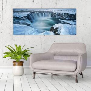Slika - Vodopad bogova, Island (120x50 cm)