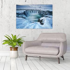 Slika - Vodopad bogova, Island (90x60 cm)