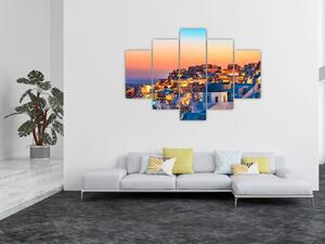 Slika - Santorini u sumrak (150x105 cm)