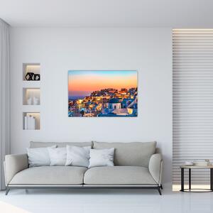 Slika - Santorini u sumrak (90x60 cm)