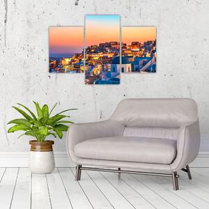 Slika - Santorini u sumrak (90x60 cm)