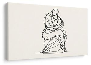Slika minimalistički crtež figure