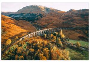 Slika mosta u škotskoj dolini (90x60 cm)