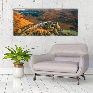 Slika mosta u škotskoj dolini (120x50 cm)