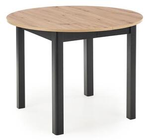 Blagovaonski stol na razvlačenje 102-142 cm Ralllon (crna) (za 4 do 6 osoba)