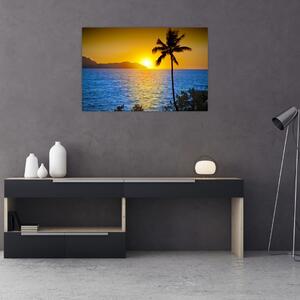 Slika - Zalazak sunca nad morem (90x60 cm)