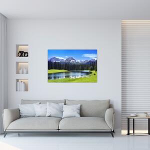 Slika - Snježni planinski vrhovi (90x60 cm)