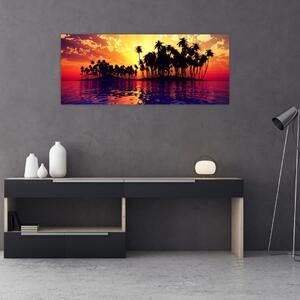 Slika otoka u zalasku sunca (120x50 cm)