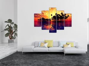 Slika otoka u zalasku sunca (150x105 cm)