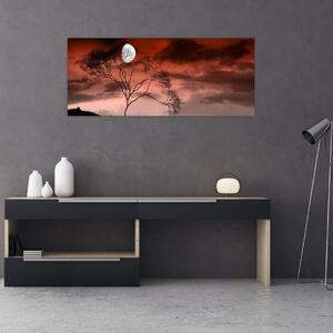 Slika - Mjesec koji osvjetljava noć (120x50 cm)