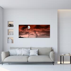 Slika - Mjesec koji osvjetljava noć (120x50 cm)