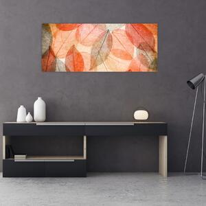 Slika naslikanog jesenskog lišća (120x50 cm)