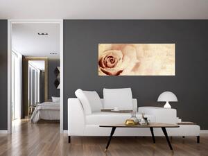 Slika - Cvijet ruže za zaljubljene (120x50 cm)