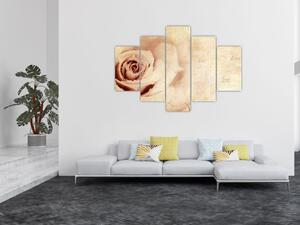 Slika - Cvijet ruže za zaljubljene (150x105 cm)