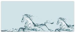 Slika - Konji od kapljica vode (120x50 cm)