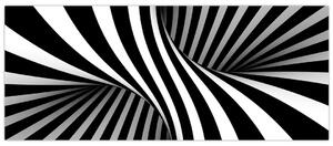 Apstraktna slika sa zebrastim prugama (120x50 cm)