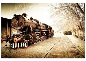 Slika - Povijesna lokomotiva (90x60 cm)