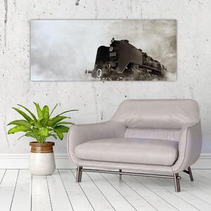 Slikanje - Vlak u magli (120x50 cm)