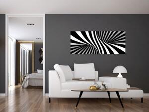 Apstraktna slika sa zebrastim prugama (120x50 cm)
