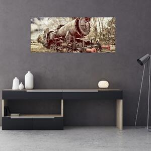 Povijesna slika lokomotive (120x50 cm)
