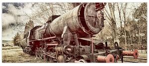 Povijesna slika lokomotive (120x50 cm)